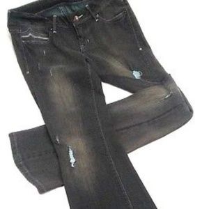 American Rag Distressed Backstage Slimboot Jeans